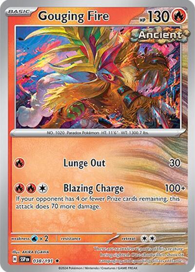 Gouging Fire (038/191) (Deck Exclusives) [Scarlet & Violet: Surging Sparks] | Gear Gaming Bentonville