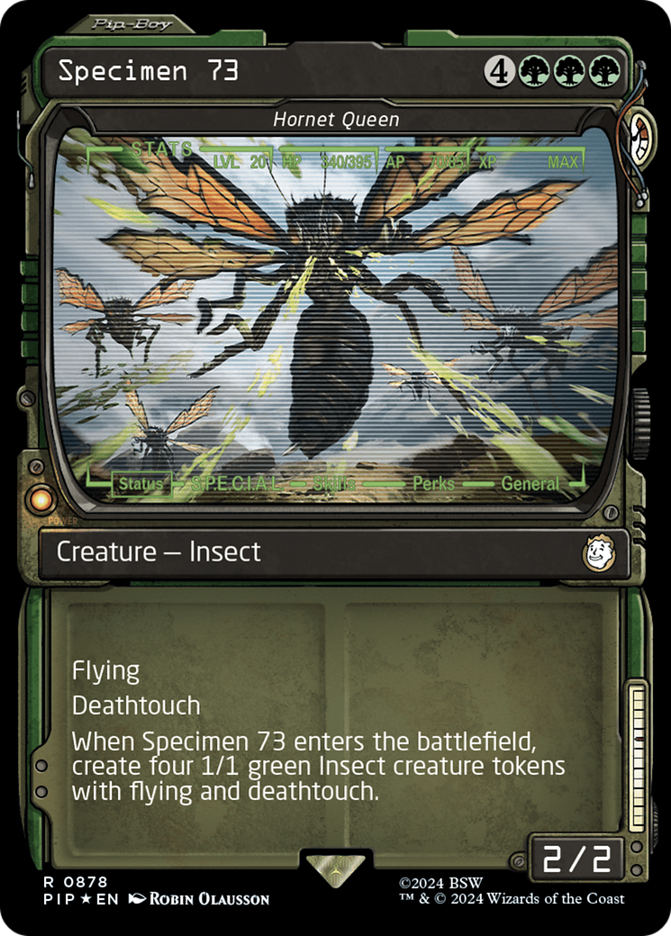 Specimen 73 - Hornet Queen (Showcase) (Surge Foil) [Fallout] | Gear Gaming Bentonville