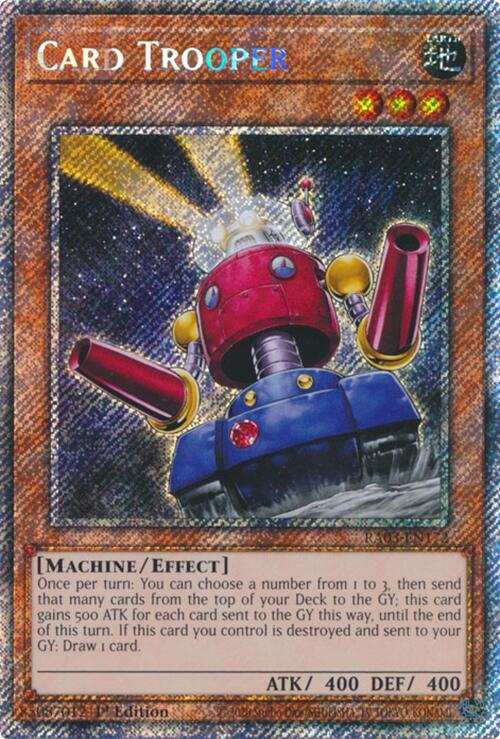 Card Trooper (Platinum Secret Rare) [RA03-EN172] Platinum Secret Rare | Gear Gaming Bentonville