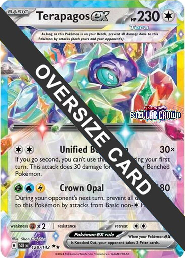 Terapagos ex (128/142) (Jumbo Card) [Scarlet & Violet: Black Star Promos] | Gear Gaming Bentonville