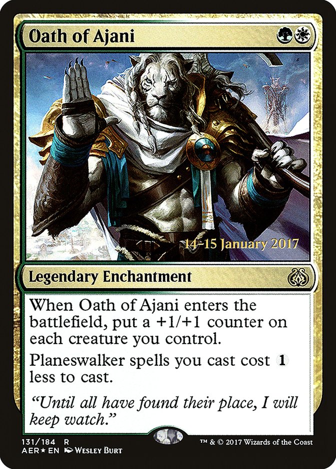 Oath of Ajani [Aether Revolt Prerelease Promos] | Gear Gaming Bentonville