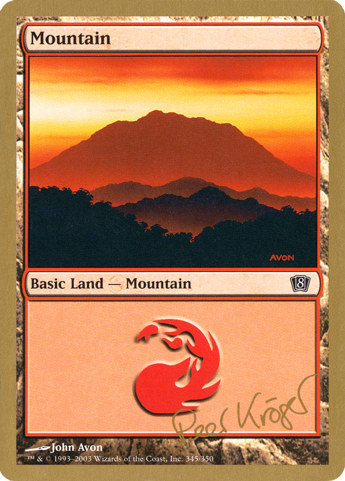 Mountain (pk345) (Peer Kroger) [World Championship Decks 2003] | Gear Gaming Bentonville