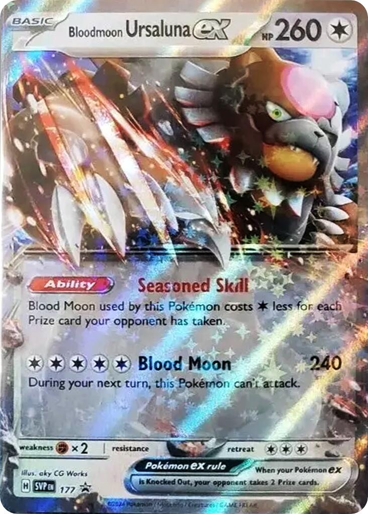 Bloodmoon Ursaluna ex (177) [Scarlet & Violet: Black Star Promos] | Gear Gaming Bentonville