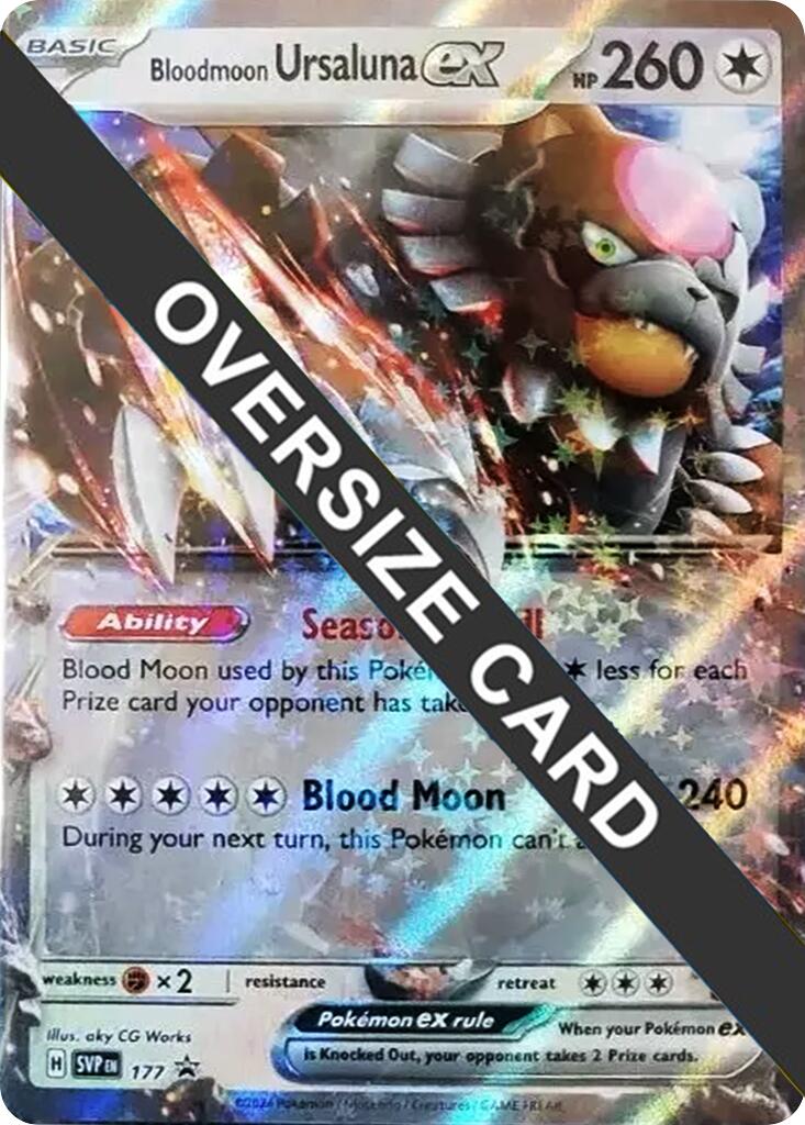 Bloodmoon Ursaluna ex (177) (Jumbo Card) [Scarlet & Violet Promo Cards] | Gear Gaming Bentonville