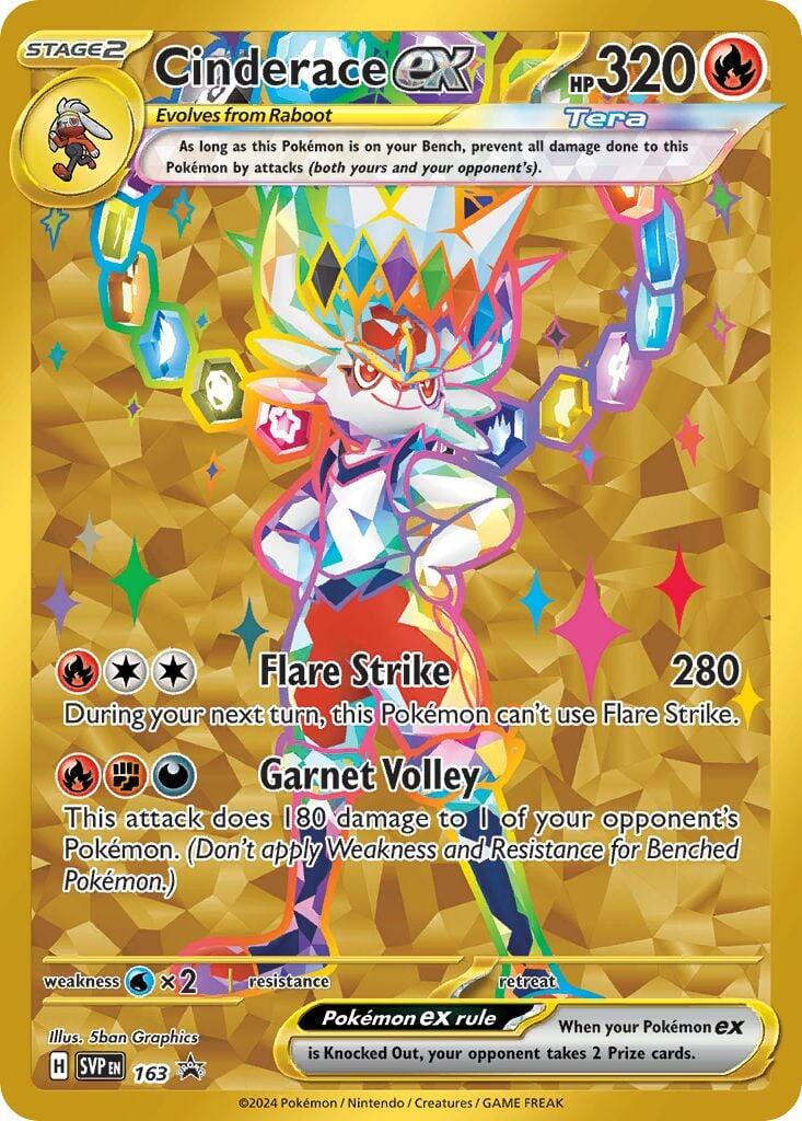 Cinderace ex (163) [Scarlet & Violet: Black Star Promos] | Gear Gaming Bentonville