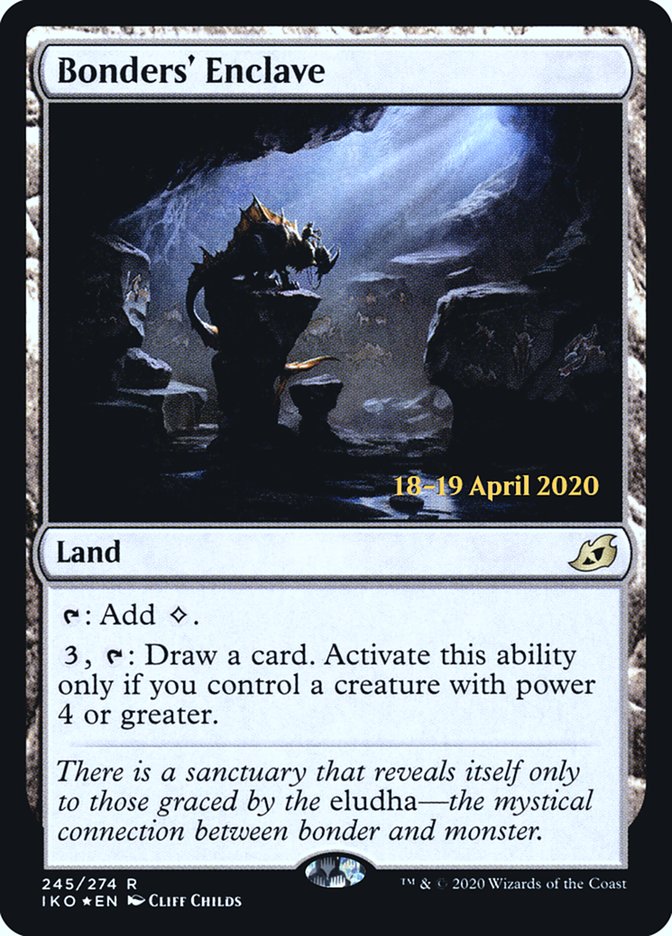 Bonders' Enclave [Ikoria: Lair of Behemoths Prerelease Promos] | Gear Gaming Bentonville