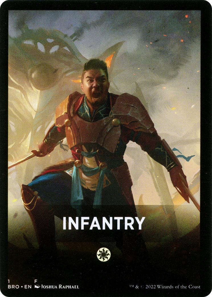 Infantry Theme Card [The Brothers' War Tokens] | Gear Gaming Bentonville