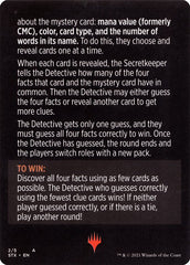 Booster Sleuth (Magic Minigame) [Strixhaven: School of Mages Minigame] | Gear Gaming Bentonville