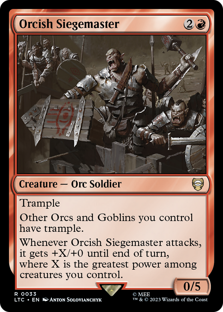 Orcish Siegemaster [The Lord of the Rings: Tales of Middle-Earth Commander] | Gear Gaming Bentonville