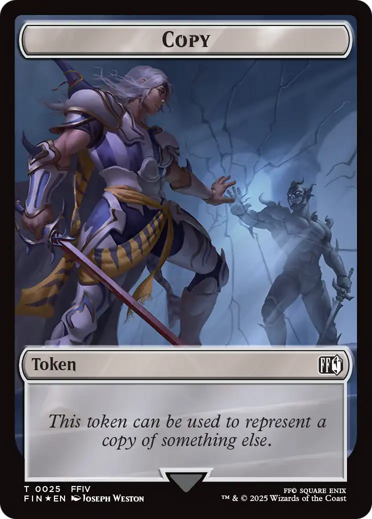 Copy (0025) // Moogle (0034) Double-Sided Token (Surge Foil) [FINAL FANTASY Tokens] | Gear Gaming Bentonville