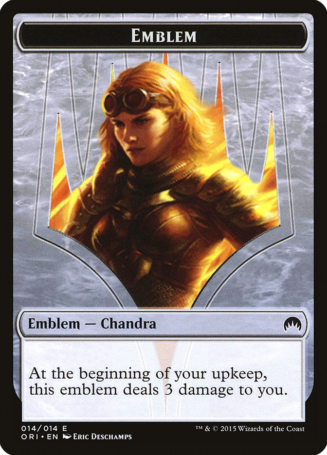 Chandra, Roaring Flame Emblem [Magic Origins Tokens] | Gear Gaming Bentonville