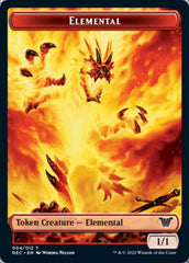 Elemental // Spirit (009) Double-Sided Token [Kamigawa: Neon Dynasty Commander Tokens] | Gear Gaming Bentonville
