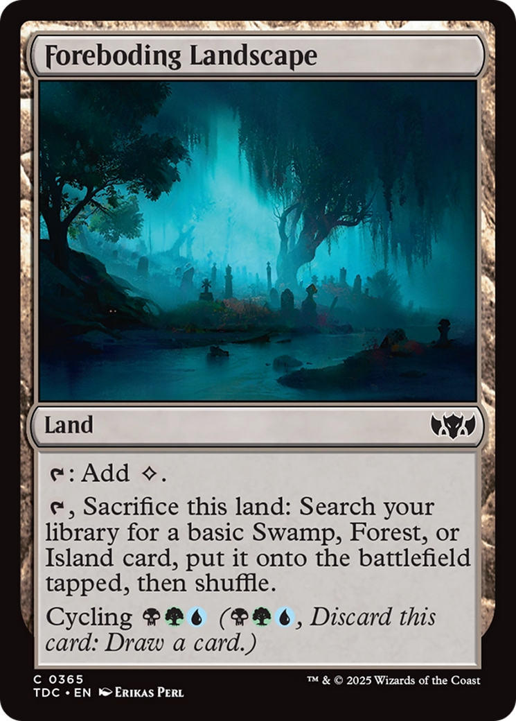 Foreboding Landscape [Tarkir: Dragonstorm Commander] | Gear Gaming Bentonville