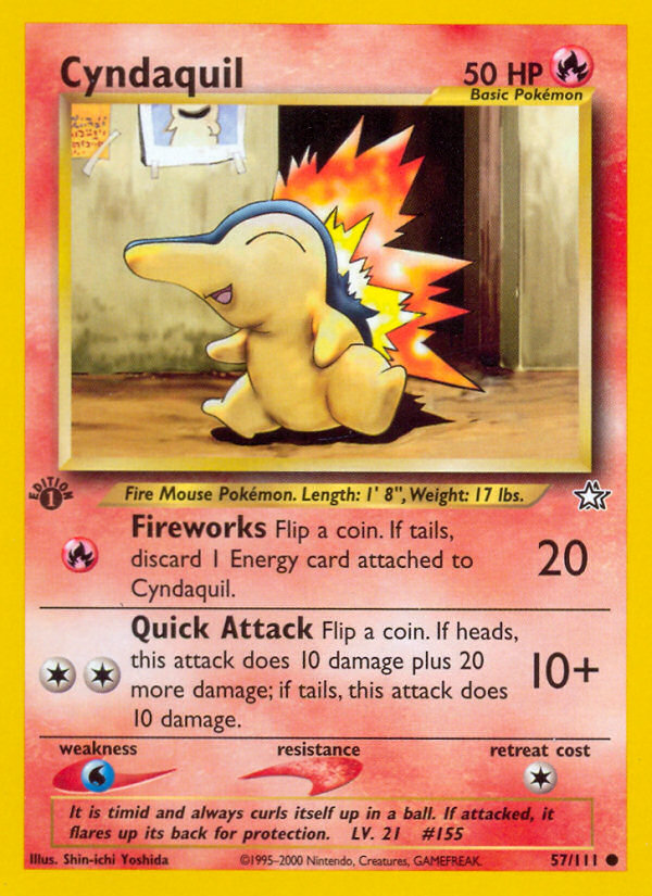 Cyndaquil (57/111) [Neo Genesis 1st Edition] | Gear Gaming Bentonville