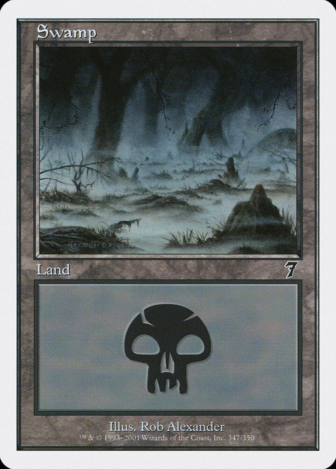 Swamp (347) [Seventh Edition] | Gear Gaming Bentonville