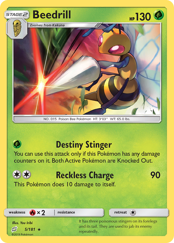 Beedrill (5/181) [Sun & Moon: Team Up] | Gear Gaming Bentonville