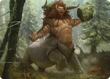 Stonehoof Chieftain Art Card [Commander Masters Art Series] | Gear Gaming Bentonville