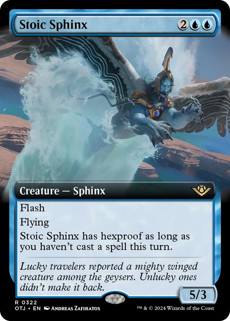 Stoic Sphinx (Extended Art) [Outlaws of Thunder Junction] | Gear Gaming Bentonville