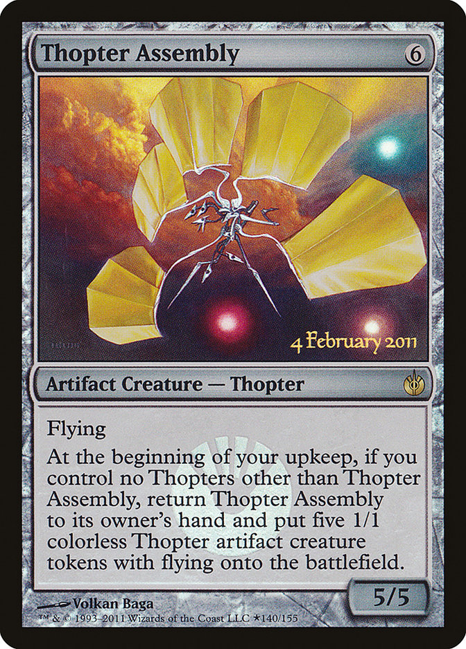 Thopter Assembly [Mirrodin Besieged Prerelease Promos] | Gear Gaming Bentonville