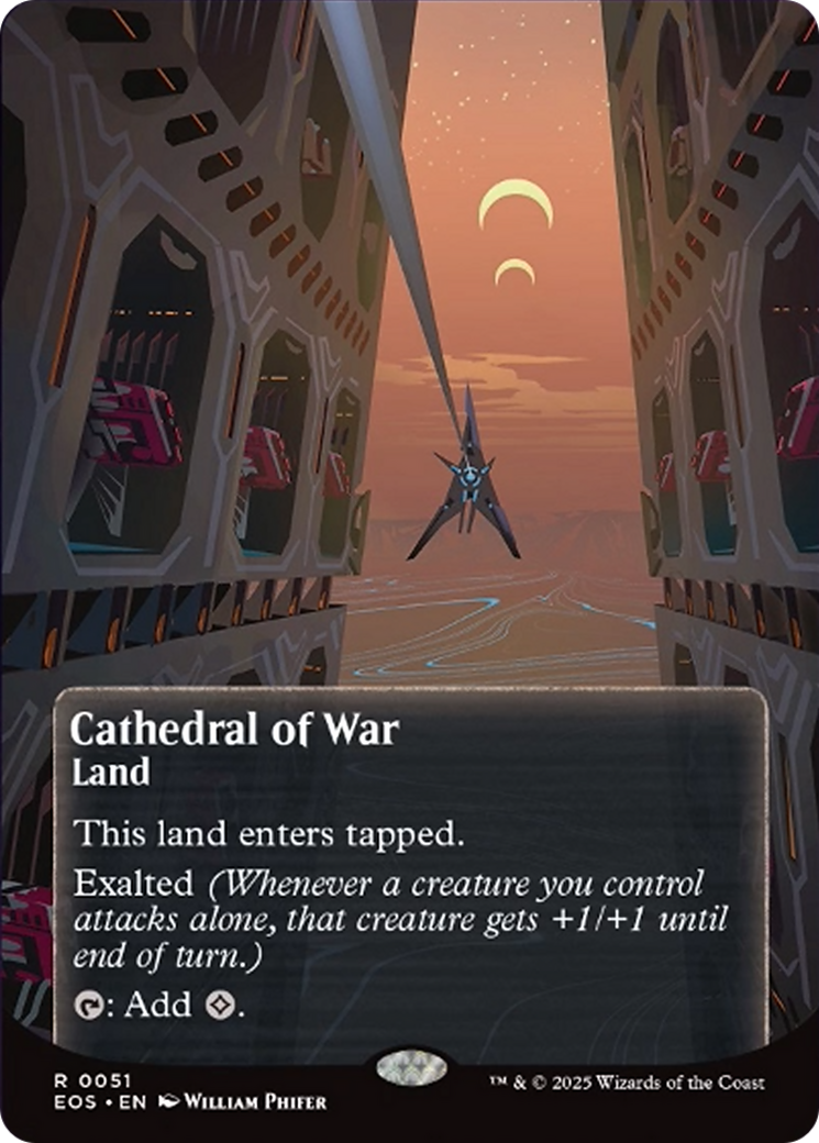 Cathedral of War (0051) (Borderless) [Edge of Eternities: Stellar Sights] | Gear Gaming Bentonville