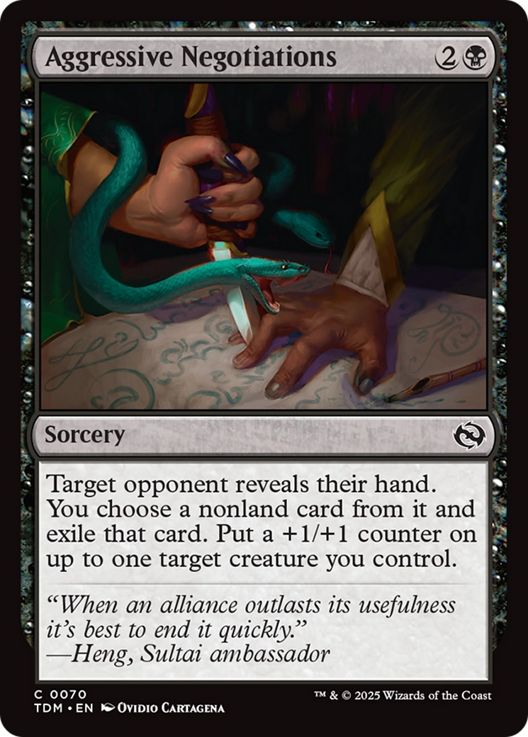 Aggressive Negotiations [Tarkir: Dragonstorm] | Gear Gaming Bentonville