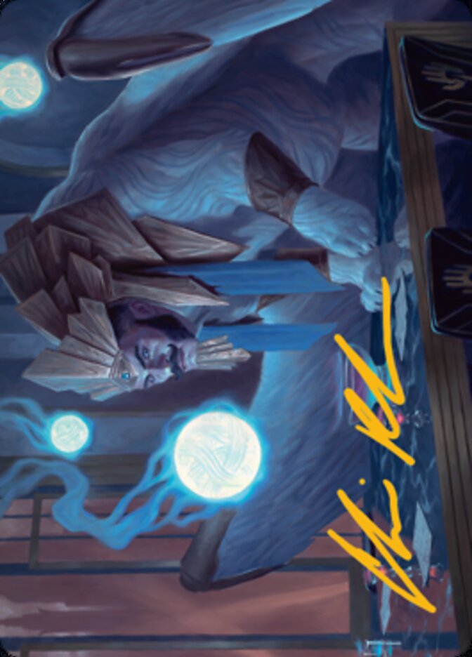 Tivit, Seller of Secrets Art Card (Gold-Stamped Signature) [Streets of New Capenna Art Series] | Gear Gaming Bentonville
