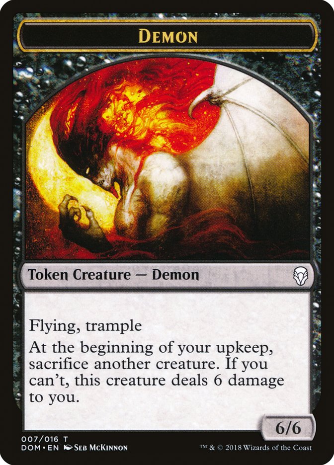 Demon Token [Dominaria Tokens] | Gear Gaming Bentonville