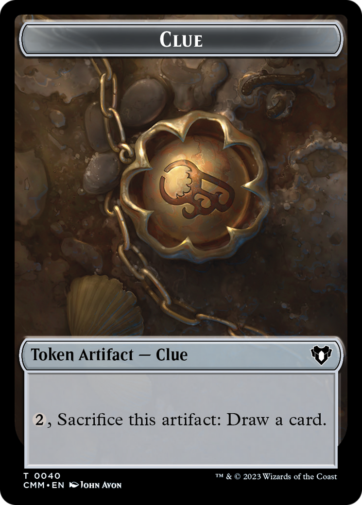 Clue // Construct (0041) Double-Sided Token [Commander Masters Tokens] | Gear Gaming Bentonville