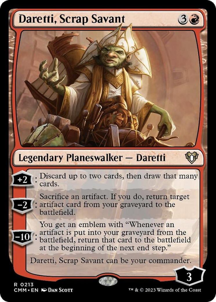 Daretti, Scrap Savant [Commander Masters] | Gear Gaming Bentonville