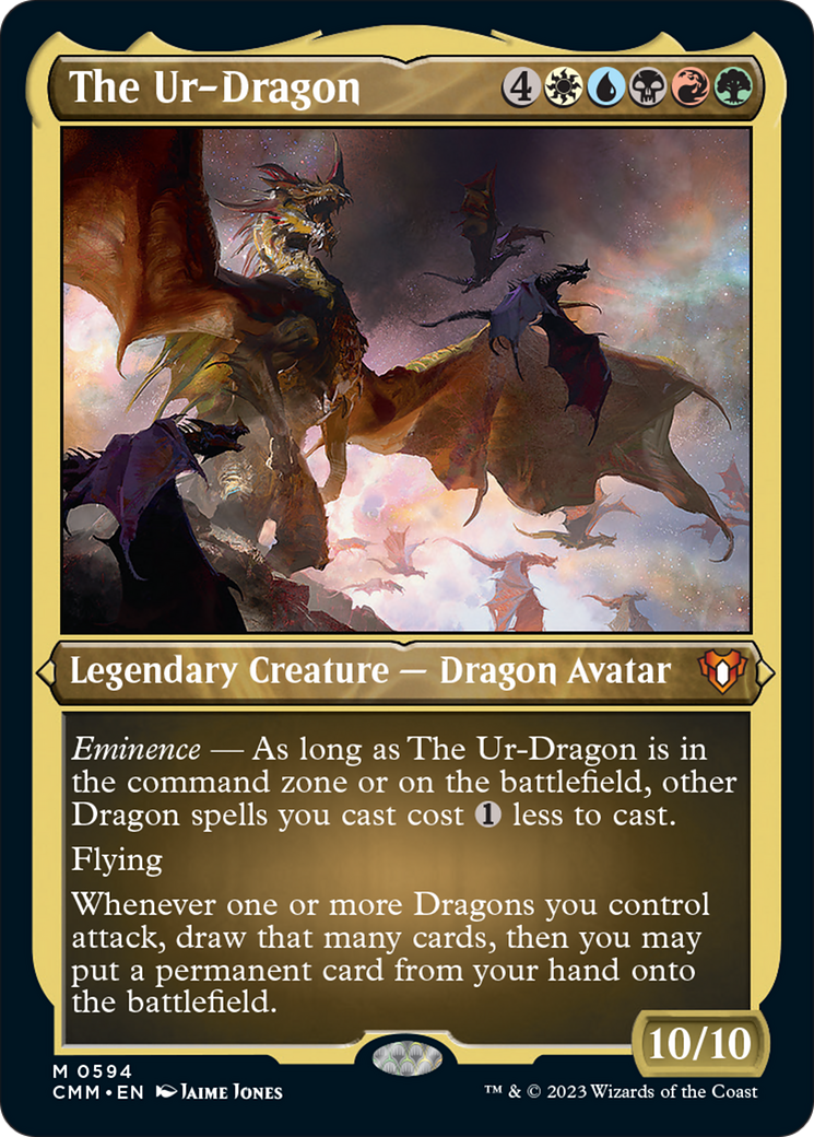 The Ur-Dragon (Foil Etched) [Commander Masters] | Gear Gaming Bentonville