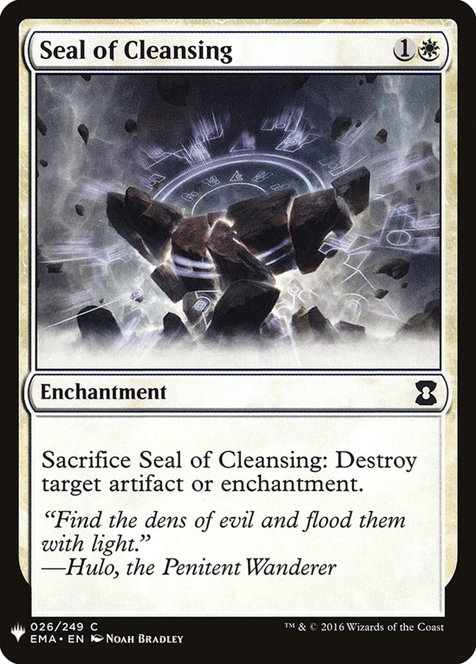 Seal of Cleansing [Mystery Booster] | Gear Gaming Bentonville