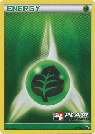 Grass Energy (105/114) (Play Pokemon Promo) [Black & White: Base Set] | Gear Gaming Bentonville