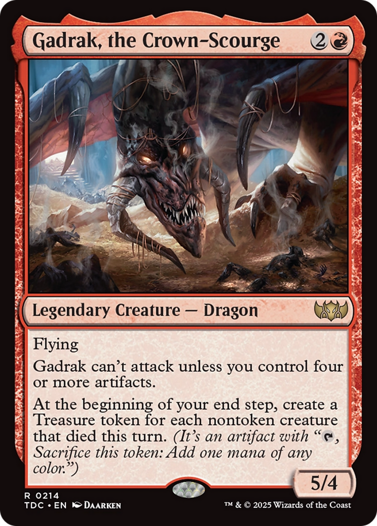 Gadrak, the Crown-Scourge [Tarkir: Dragonstorm Commander] | Gear Gaming Bentonville
