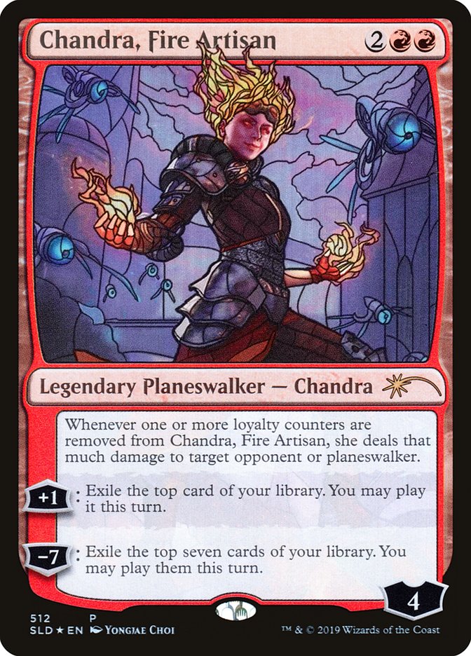 Chandra, Fire Artisan (Stained Glass) [Secret Lair Drop Promos] | Gear Gaming Bentonville