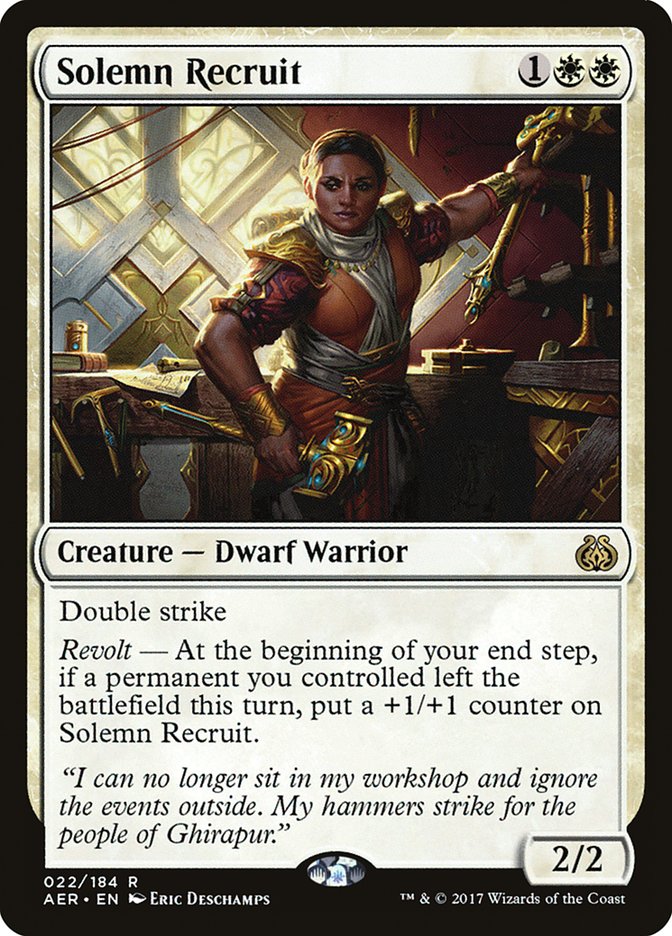 Solemn Recruit [Aether Revolt] | Gear Gaming Bentonville