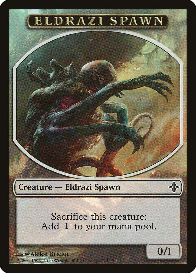 Eldrazi Spawn Token (1a/5) [Rise of the Eldrazi Tokens] | Gear Gaming Bentonville