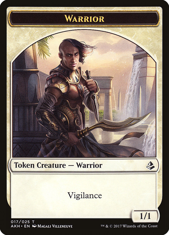 Adorned Pouncer // Warrior Double-Sided Token [Hour of Devastation Tokens] | Gear Gaming Bentonville