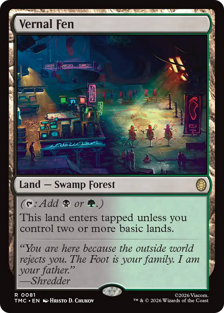 Vernal Fen [Teenage Mutant Ninja Turtles Commander] | Gear Gaming Bentonville