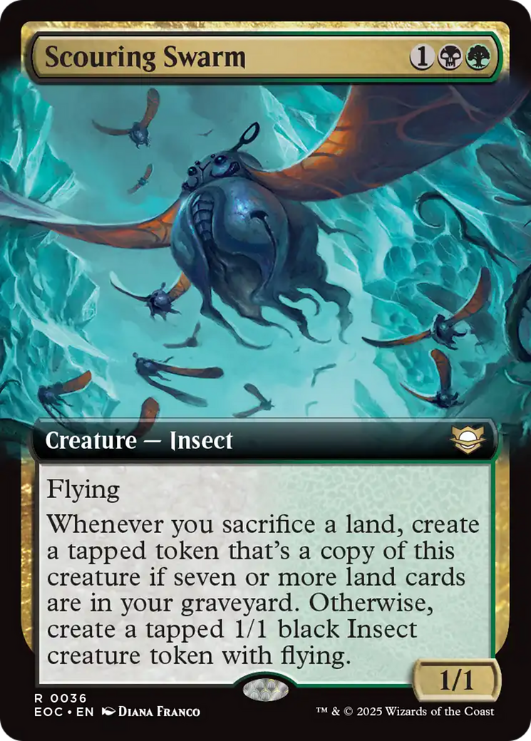 Scouring Swarm (Extended Art) [Edge of Eternities Commander] | Gear Gaming Bentonville