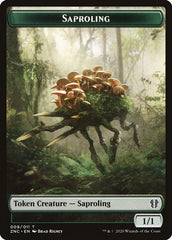 Beast // Saproling Double-Sided Token [Zendikar Rising Commander Tokens] | Gear Gaming Bentonville