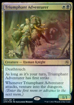 Triumphant Adventurer [Dungeons & Dragons: Adventures in the Forgotten Realms Prerelease Promos] | Gear Gaming Bentonville