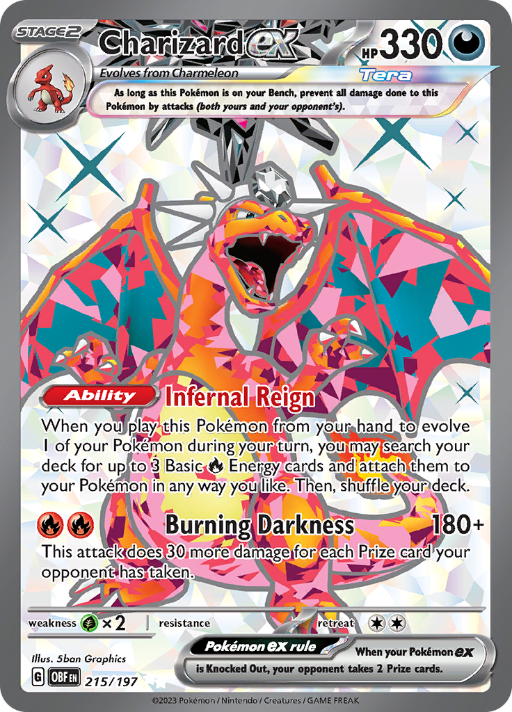 Charizard ex (215/197) [Scarlet & Violet: Obsidian Flames] | Gear Gaming Bentonville