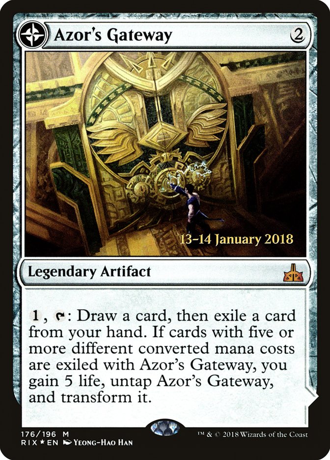 Azor's Gateway // Sanctum of the Sun [Rivals of Ixalan Prerelease Promos] | Gear Gaming Bentonville