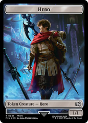 Hero (0031) // Wizard (0035) Double-Sided Token (Surge Foil) [FINAL FANTASY Tokens] | Gear Gaming Bentonville