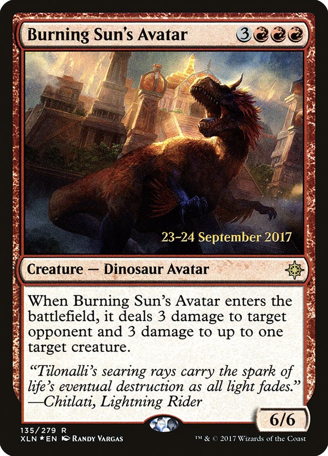 Burning Sun's Avatar [Ixalan Prerelease Promos] | Gear Gaming Bentonville