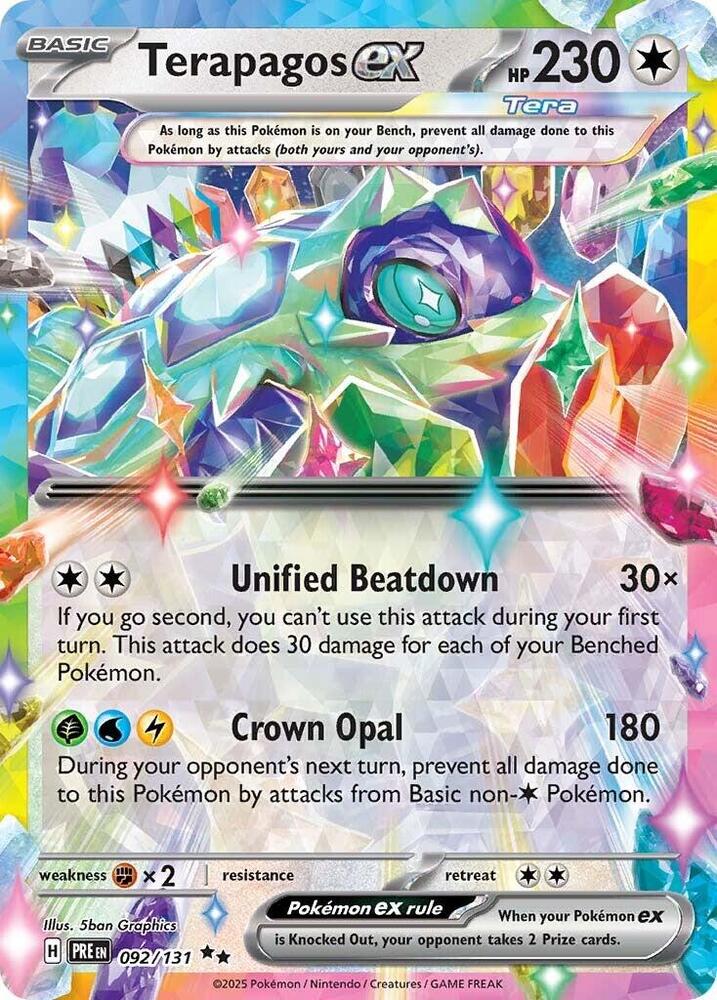 Terapagos ex (092/131) [Scarlet & Violet: Prismatic Evolutions] | Gear Gaming Bentonville