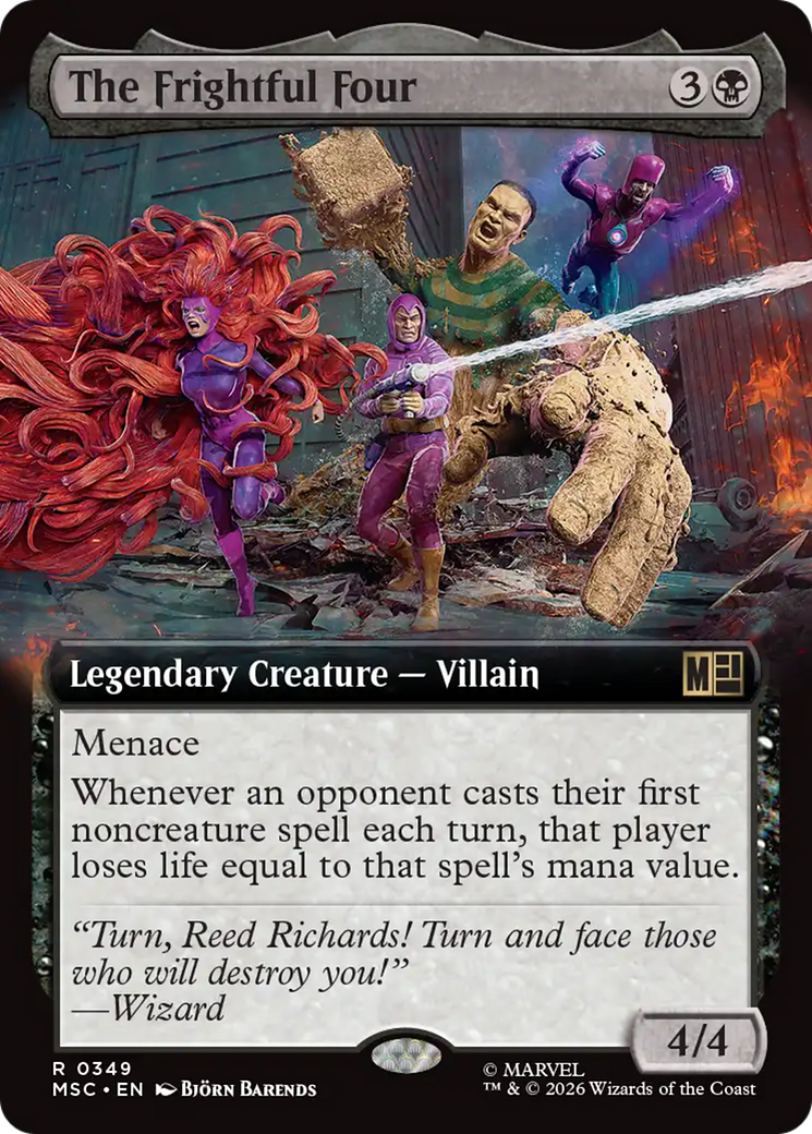 The Frightful Four (Extended Art) [Marvel Super Heroes Commander] | Gear Gaming Bentonville