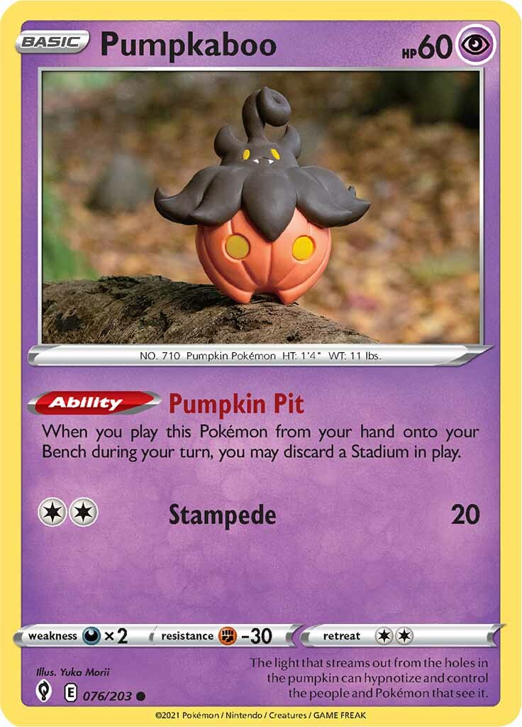 Pumpkaboo (076/203) [Sword & Shield: Evolving Skies] | Gear Gaming Bentonville