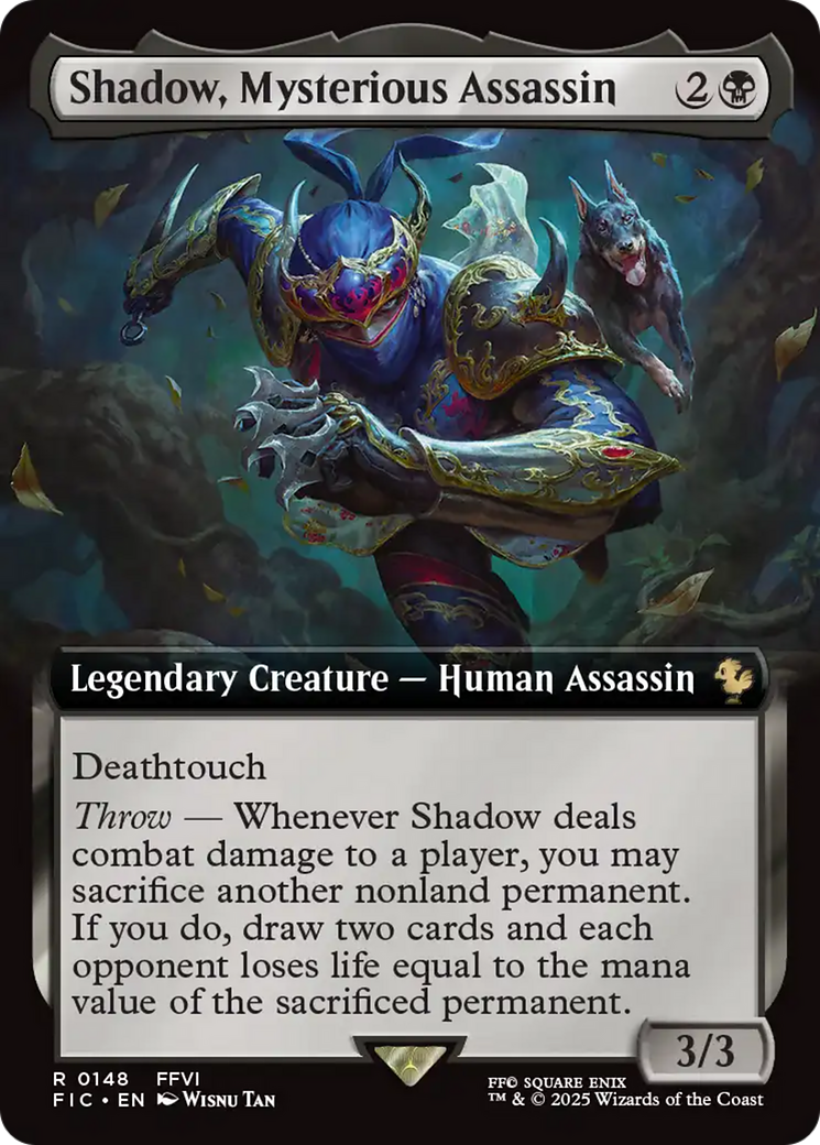 Shadow, Mysterious Assassin (Extended Art) [FINAL FANTASY Commander] | Gear Gaming Bentonville