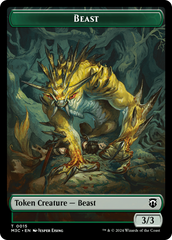 Beast (0015) // Insect (0025) Double-Sided Token [Modern Horizons 3 Commander Tokens] | Gear Gaming Bentonville